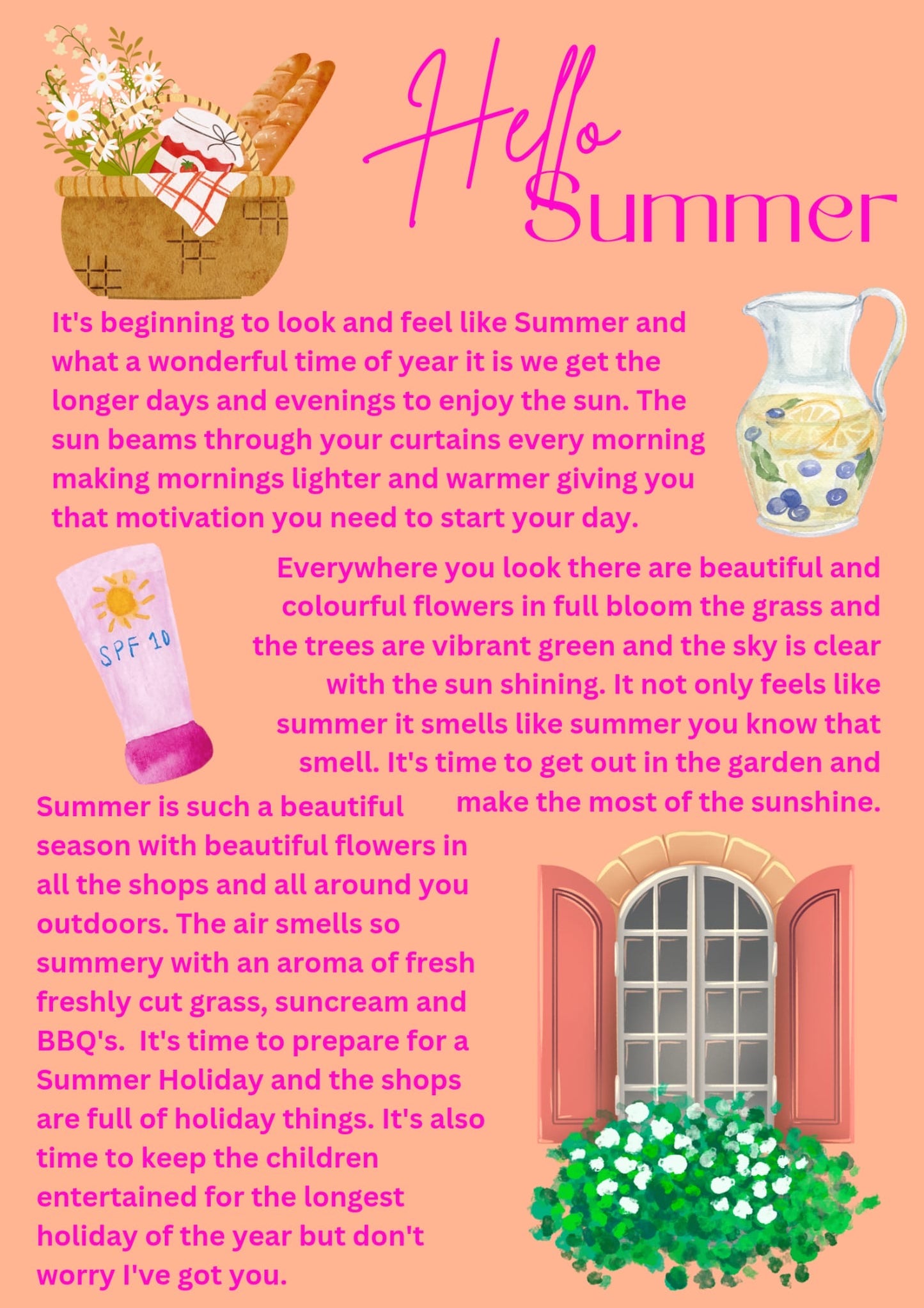 POM Summer planner PRE ORDER
