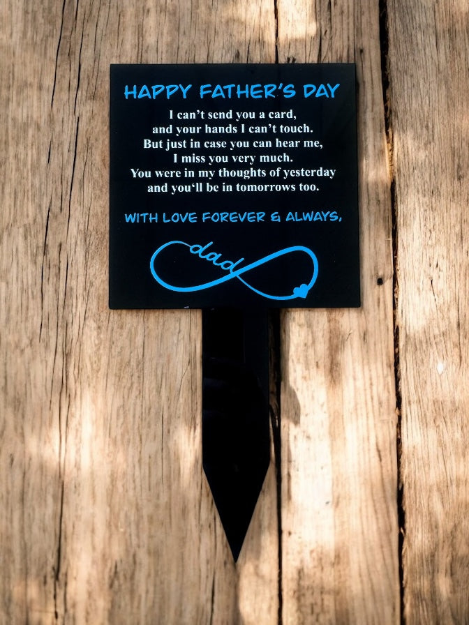 Father's day grave marker