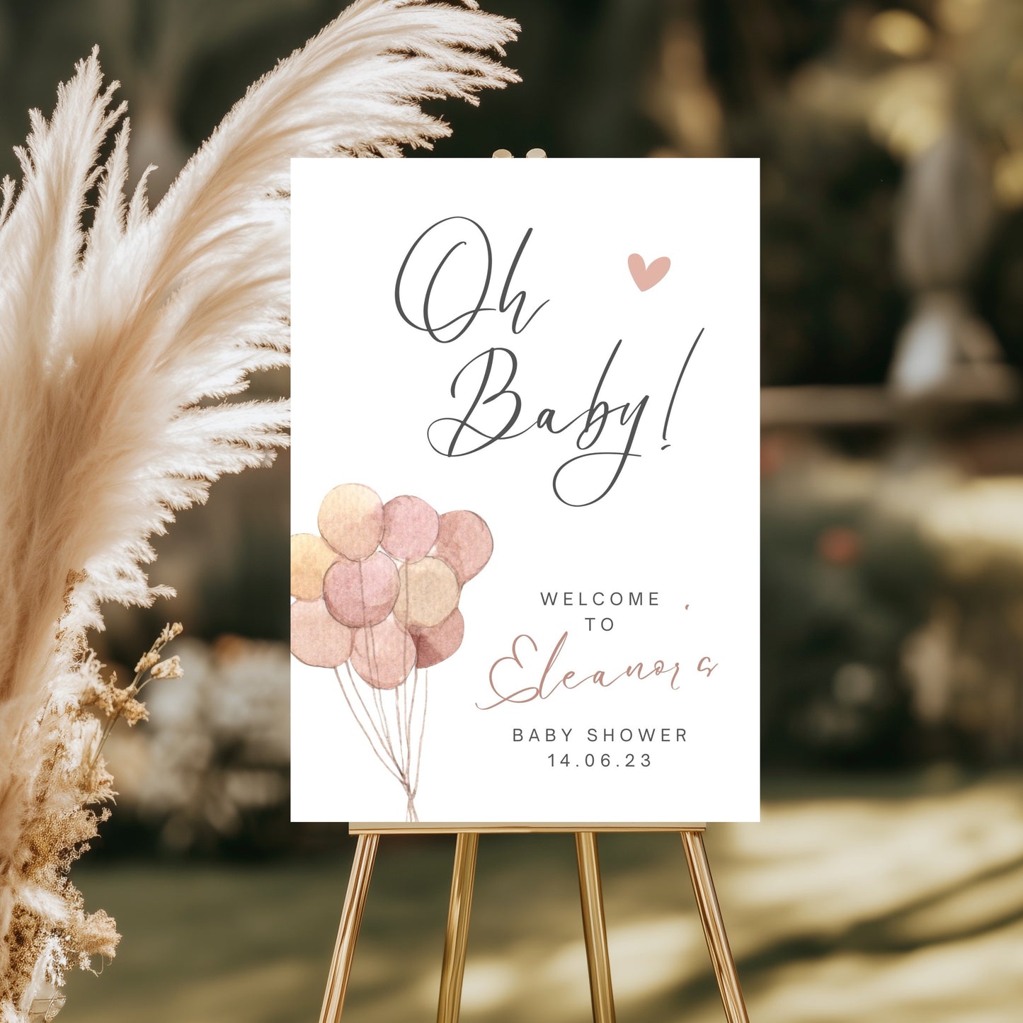 Baby Shower welcome board