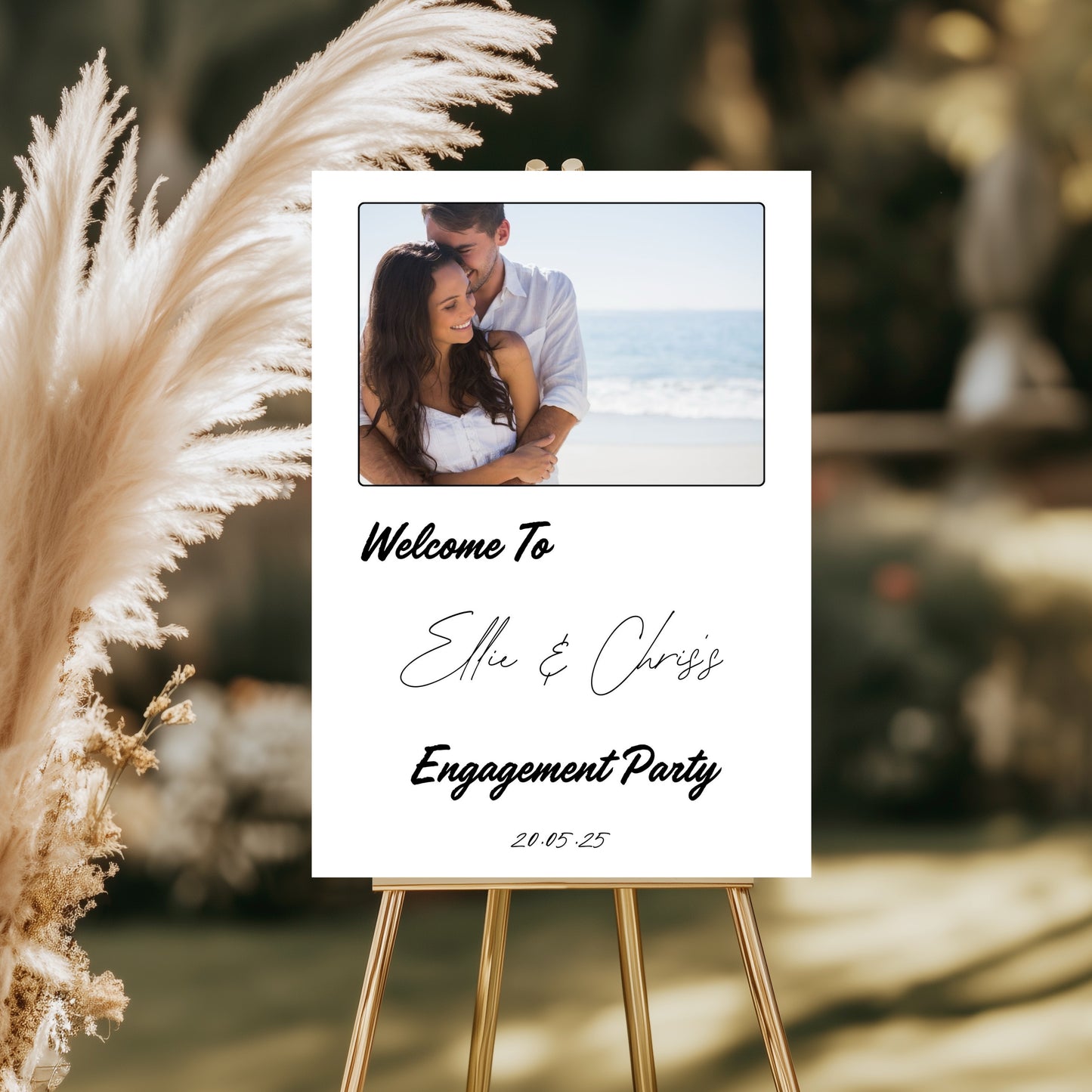 Engagement welcome board