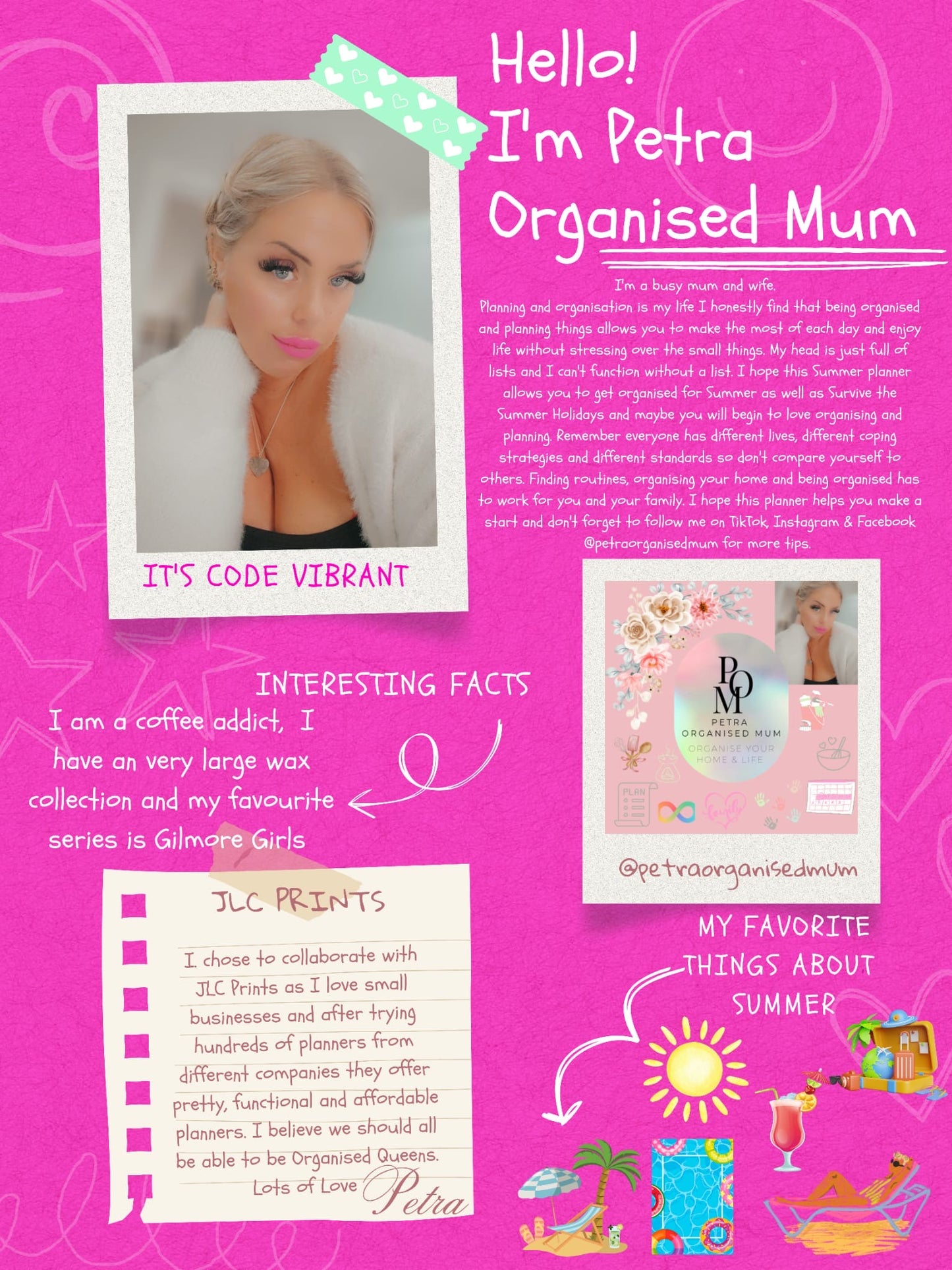 POM Summer planner PRE ORDER