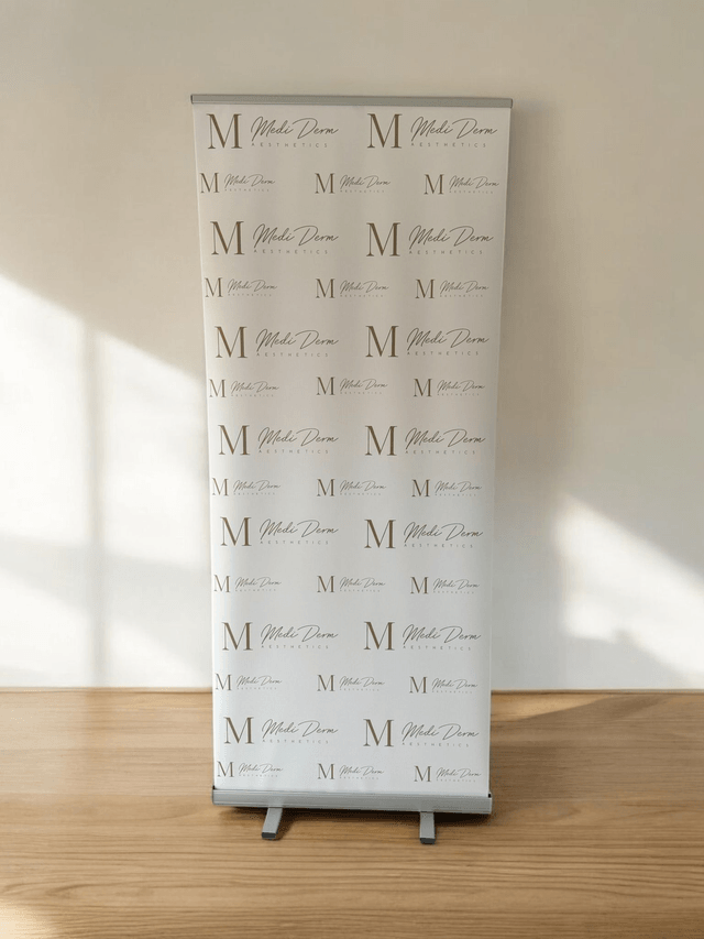 Small pull up roller banner