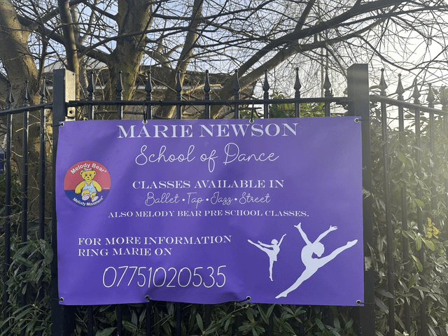 1.5 metre x 70 cm banner