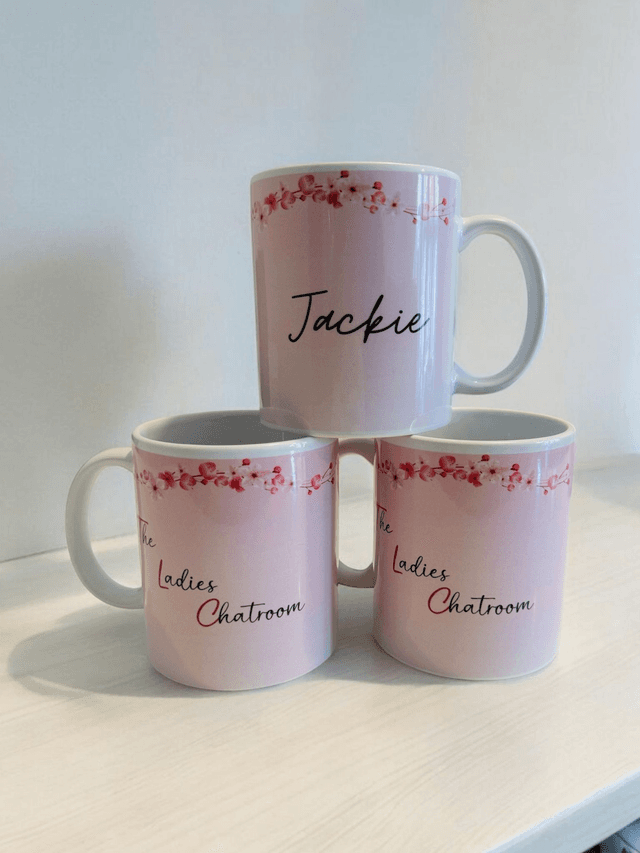 10 custom printed mugs