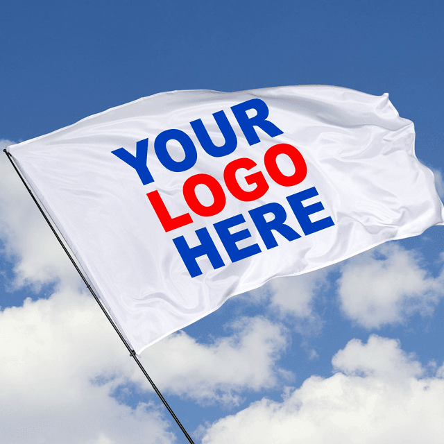 Large custom printed flag