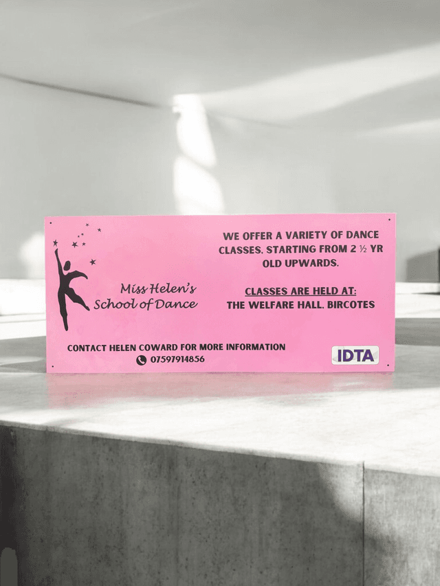 70x100cm dibond sign