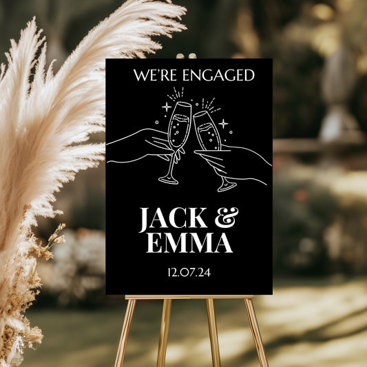 Engagement welcome board