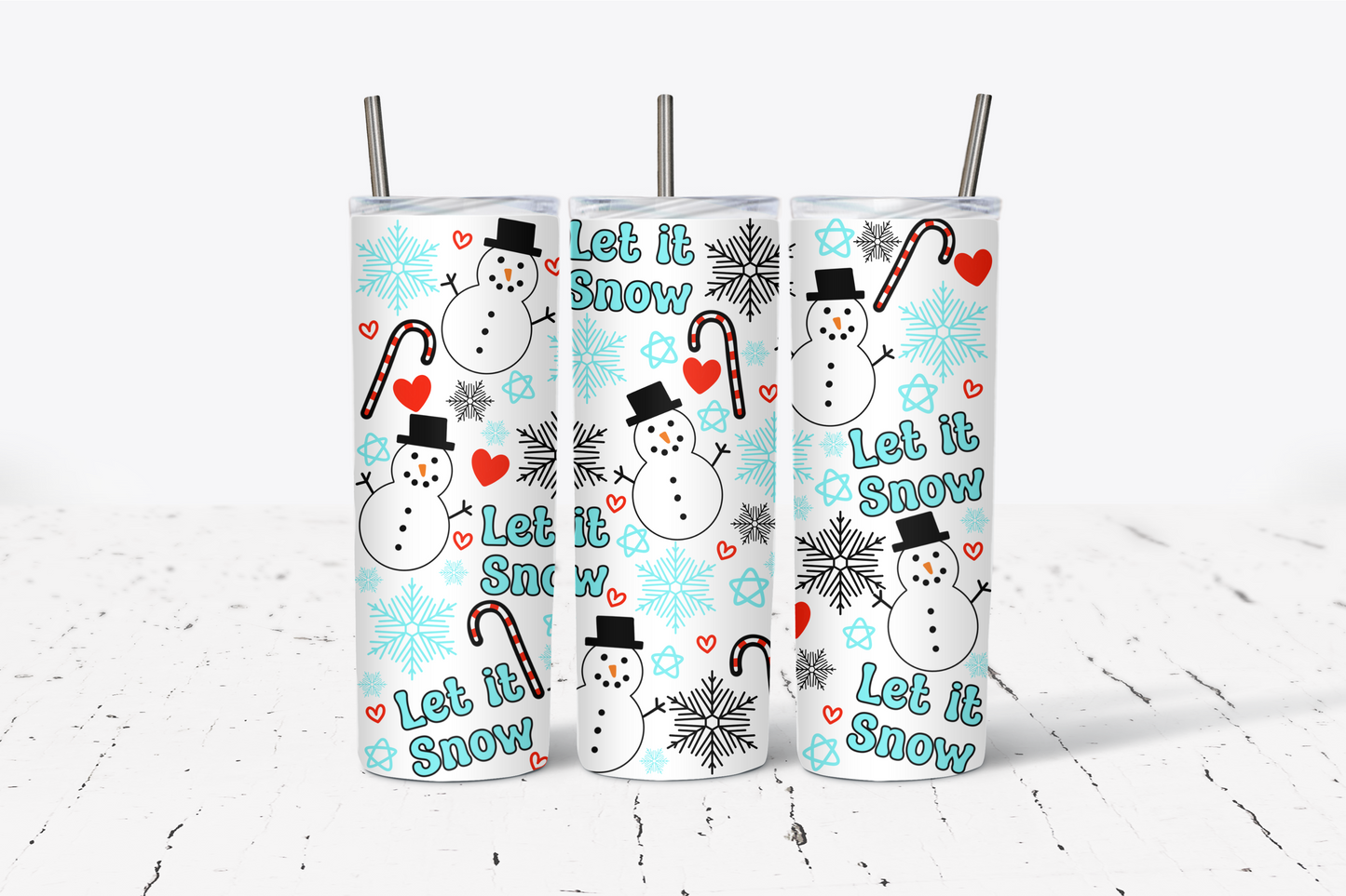 Christmas printed tumbler