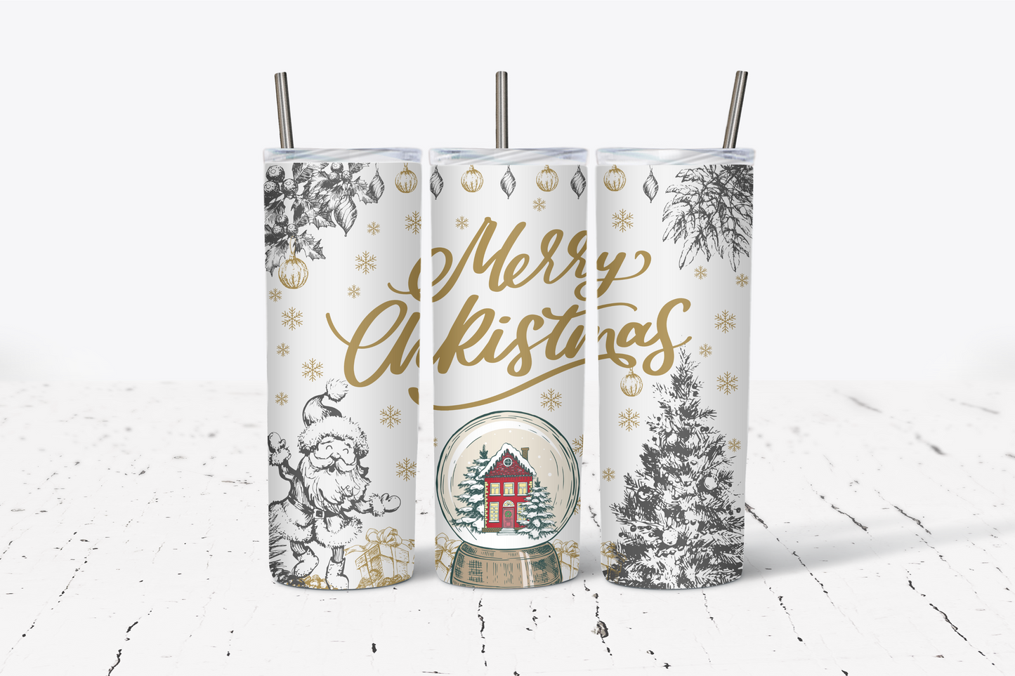 Christmas printed tumbler