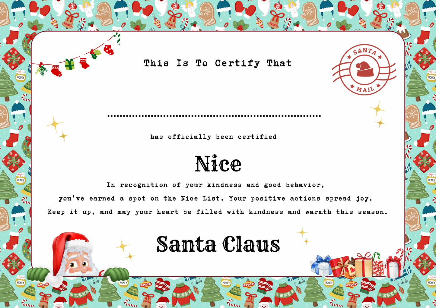 Certificate of Niceness