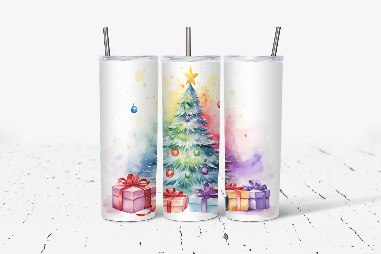 Christmas printed tumbler