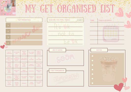 Get organised list tear off pad