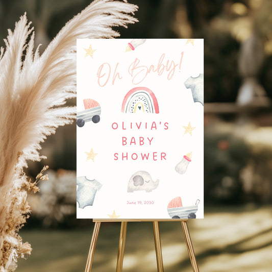 Baby Shower welcome board