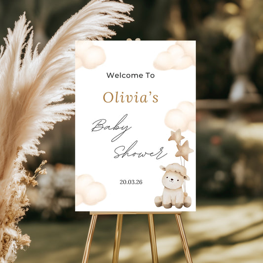 Baby Shower welcome board