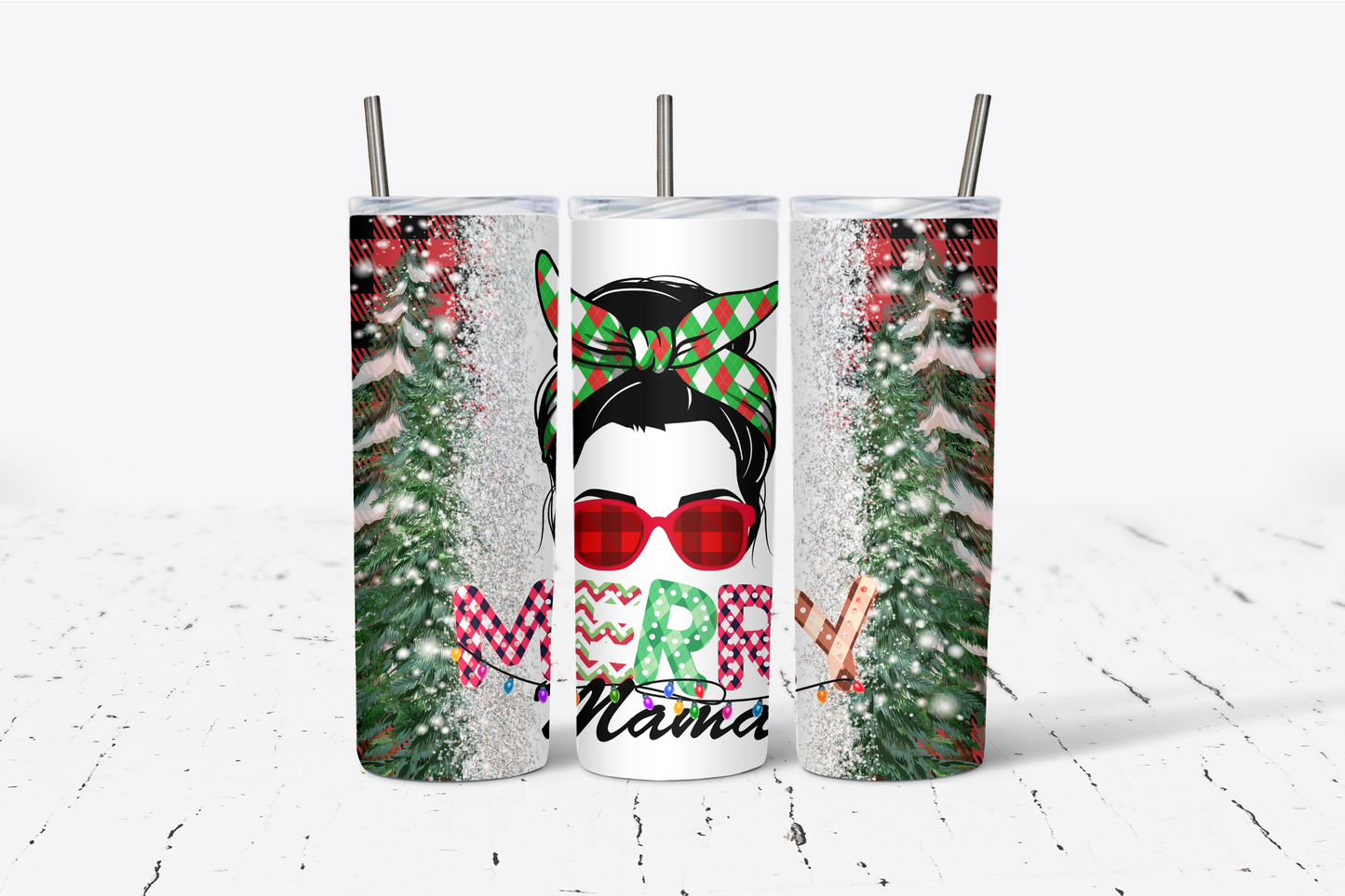 Christmas printed tumbler