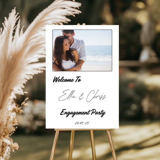Engagement welcome board