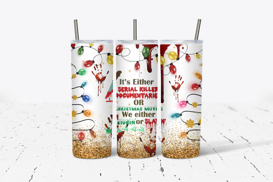 Christmas printed tumbler