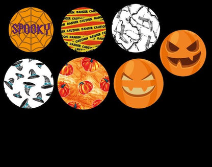 Halloween Round Coaster Designs 1