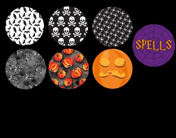 Halloween Round Coaster Designs 2