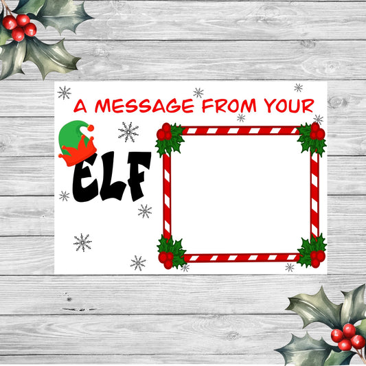 Christmas Message from Your Elf Sign