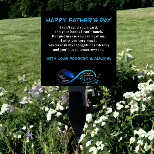 Father's day grave marker