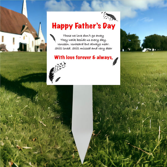 Father's day grave marker