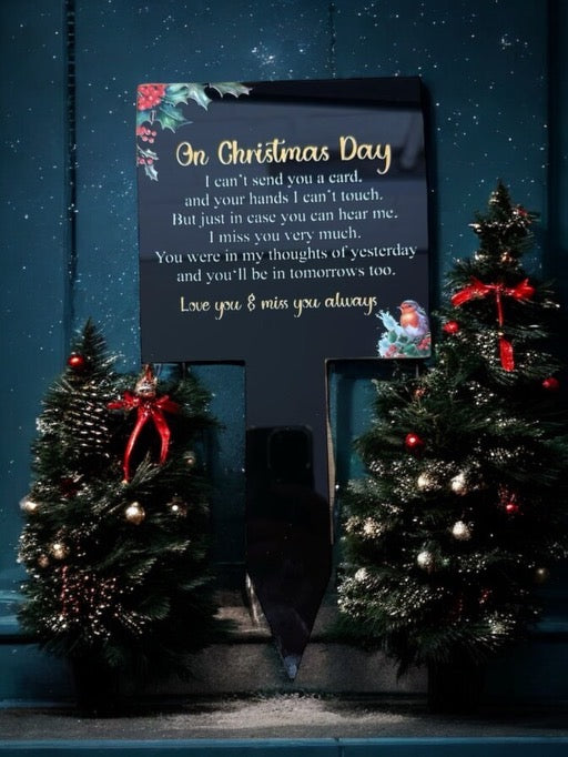 Christmas Grave Marker