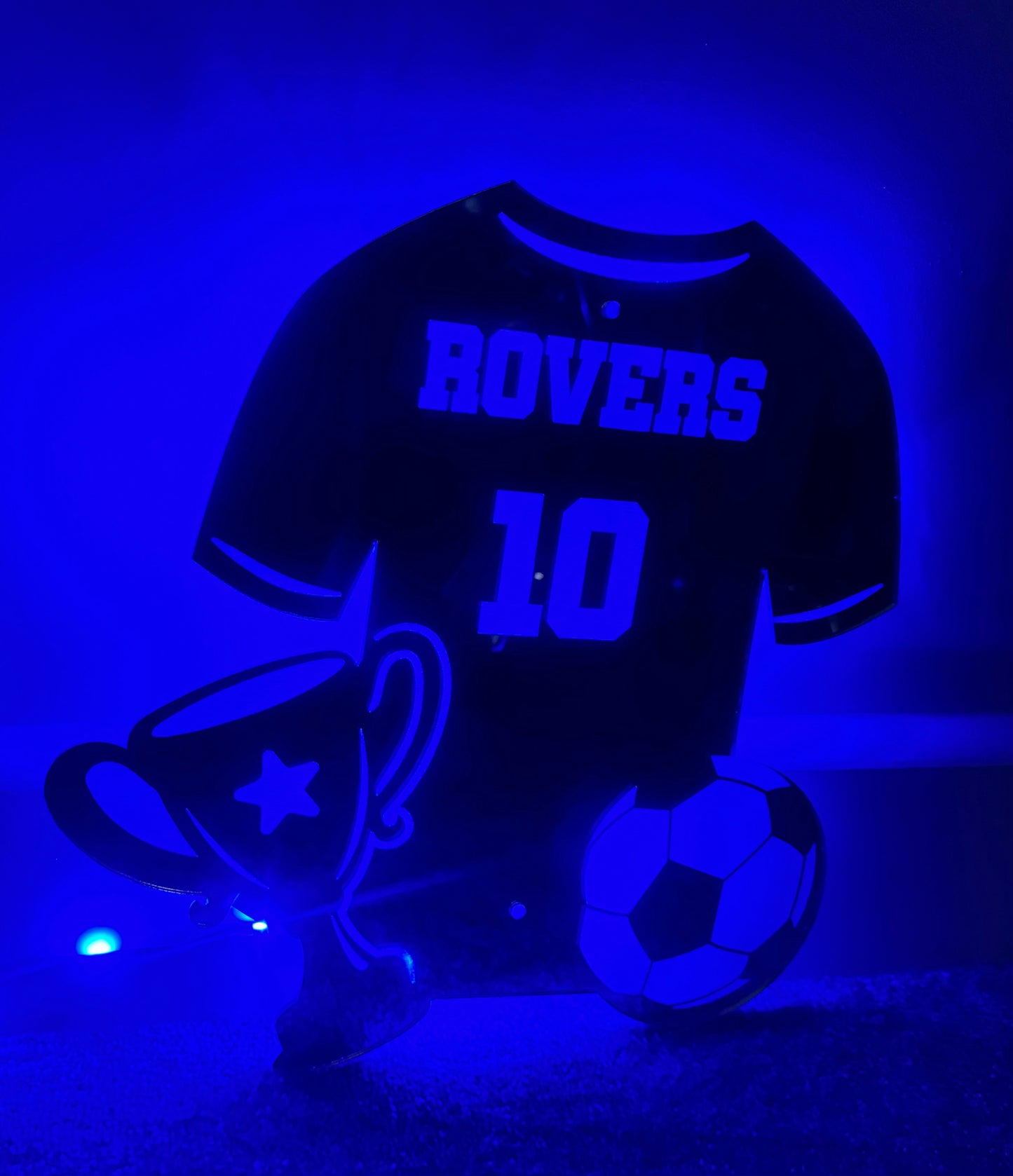 LED football shirt , cup and ball sign