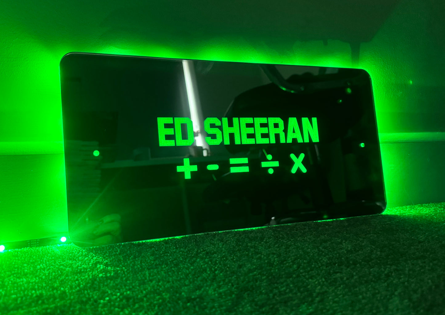 Custom LED mirror sign