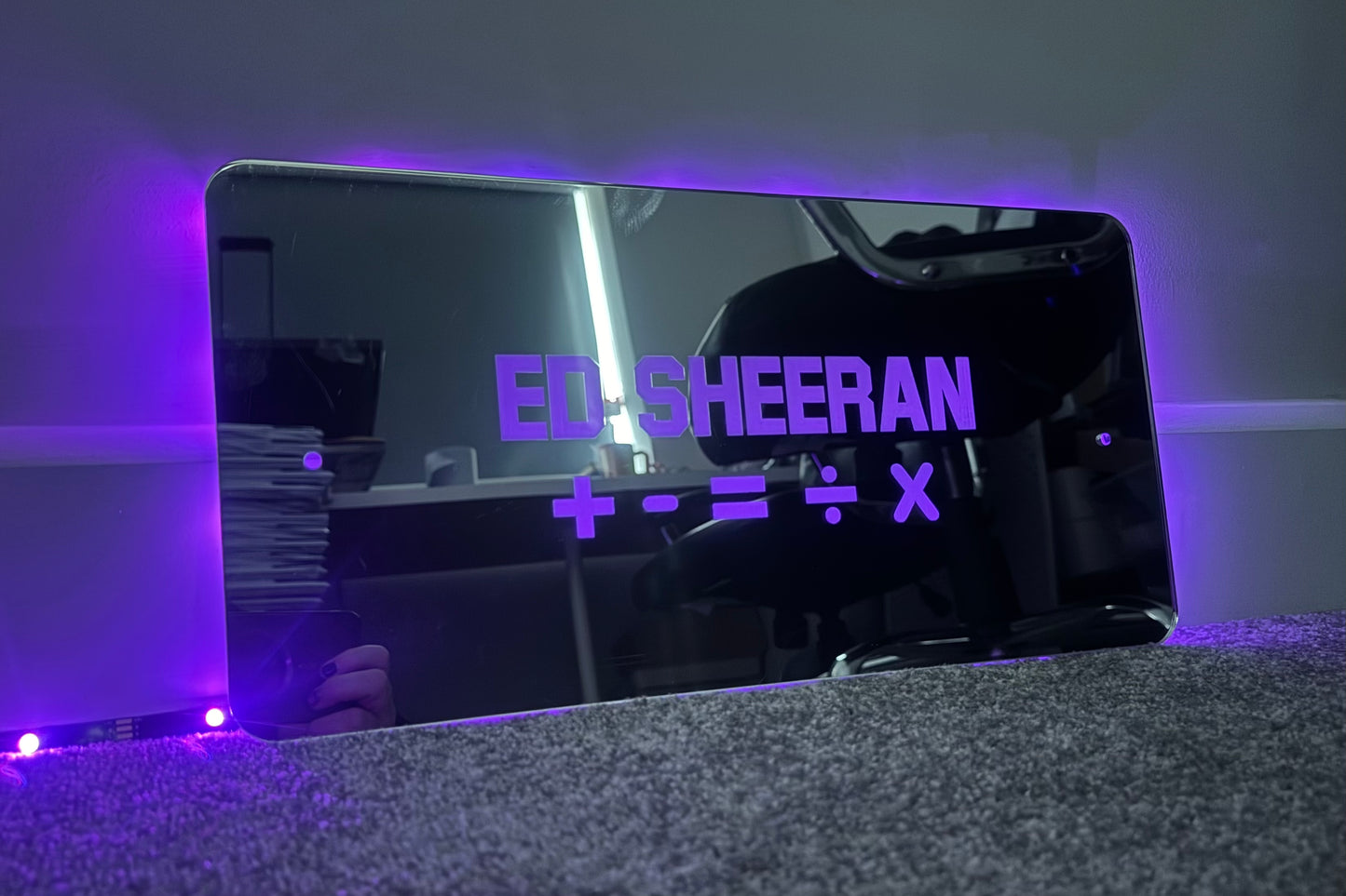 Custom LED mirror sign