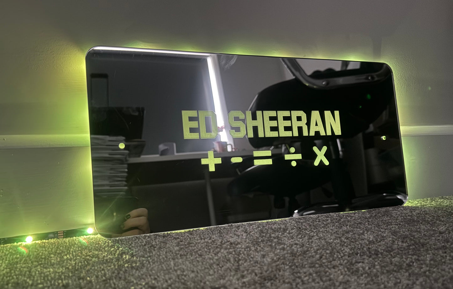 Custom LED mirror sign