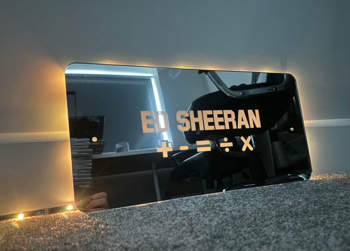 Custom LED mirror sign