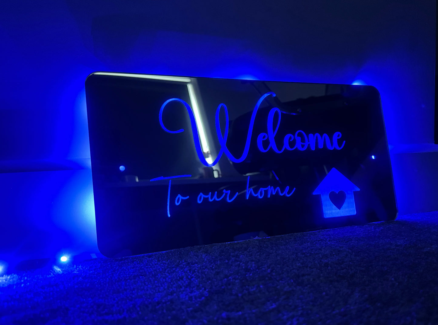 Custom LED mirror sign