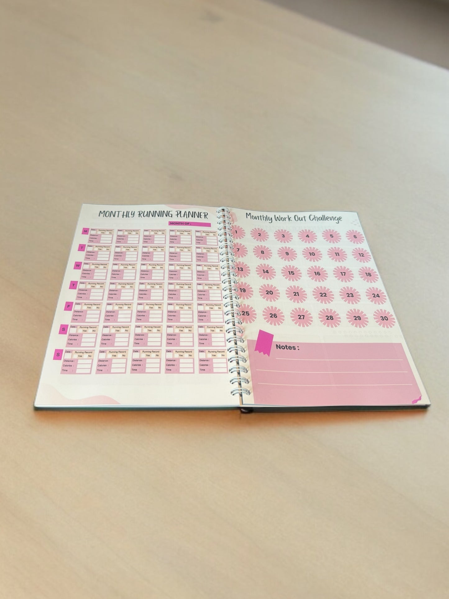 A5 weight loss planner