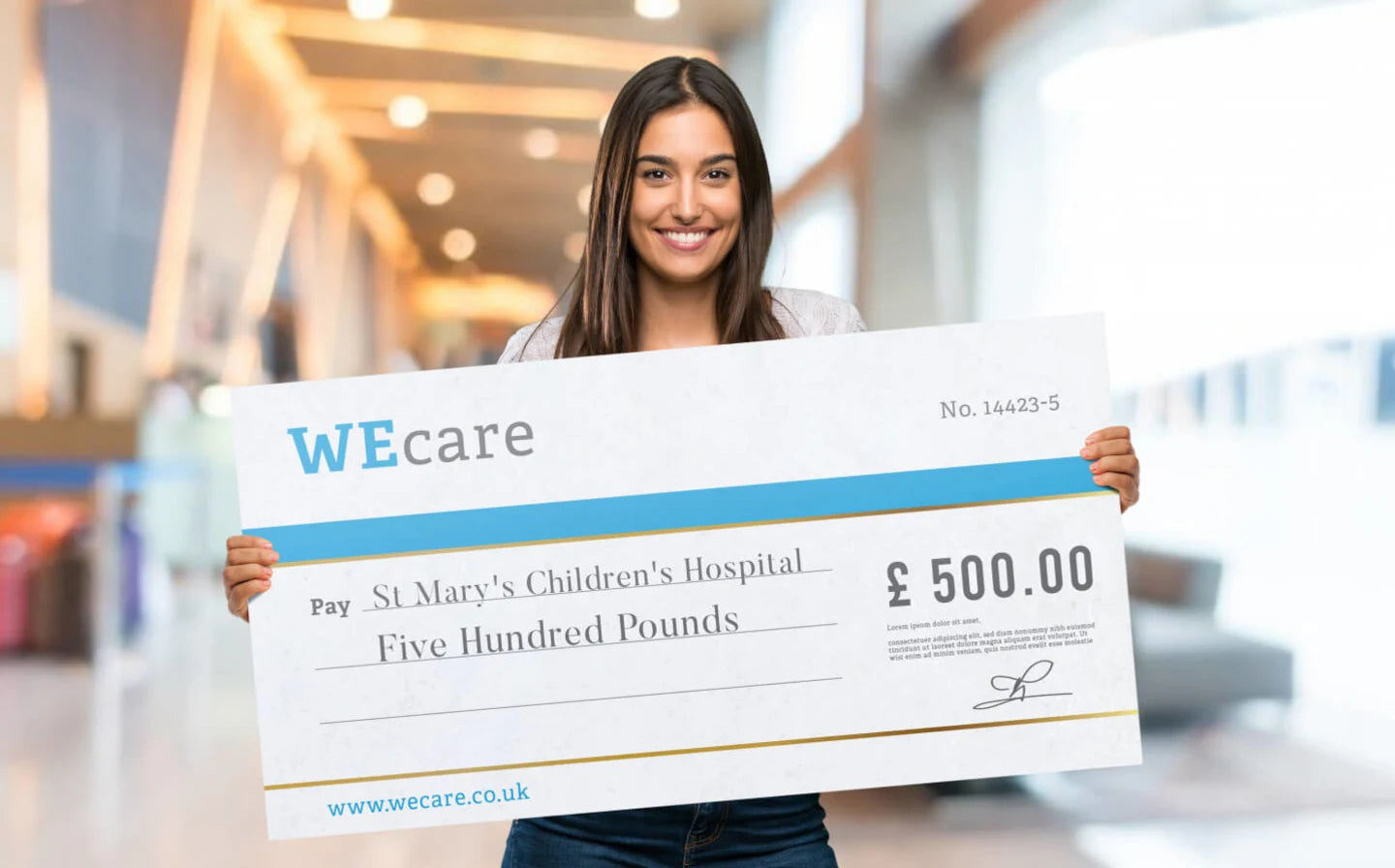 Giant cheque